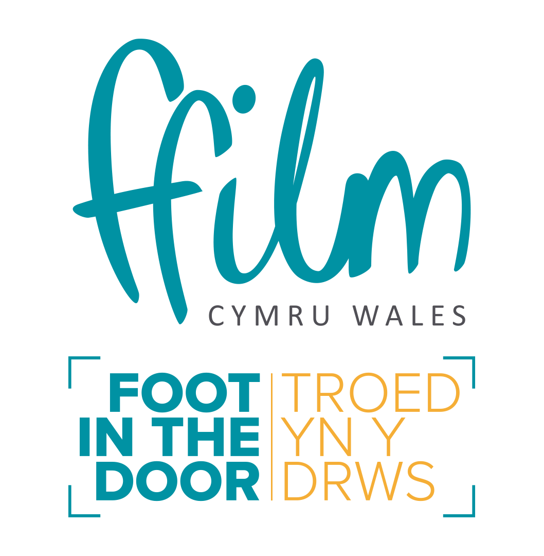 ffilm cymru wales and foot in the door logo