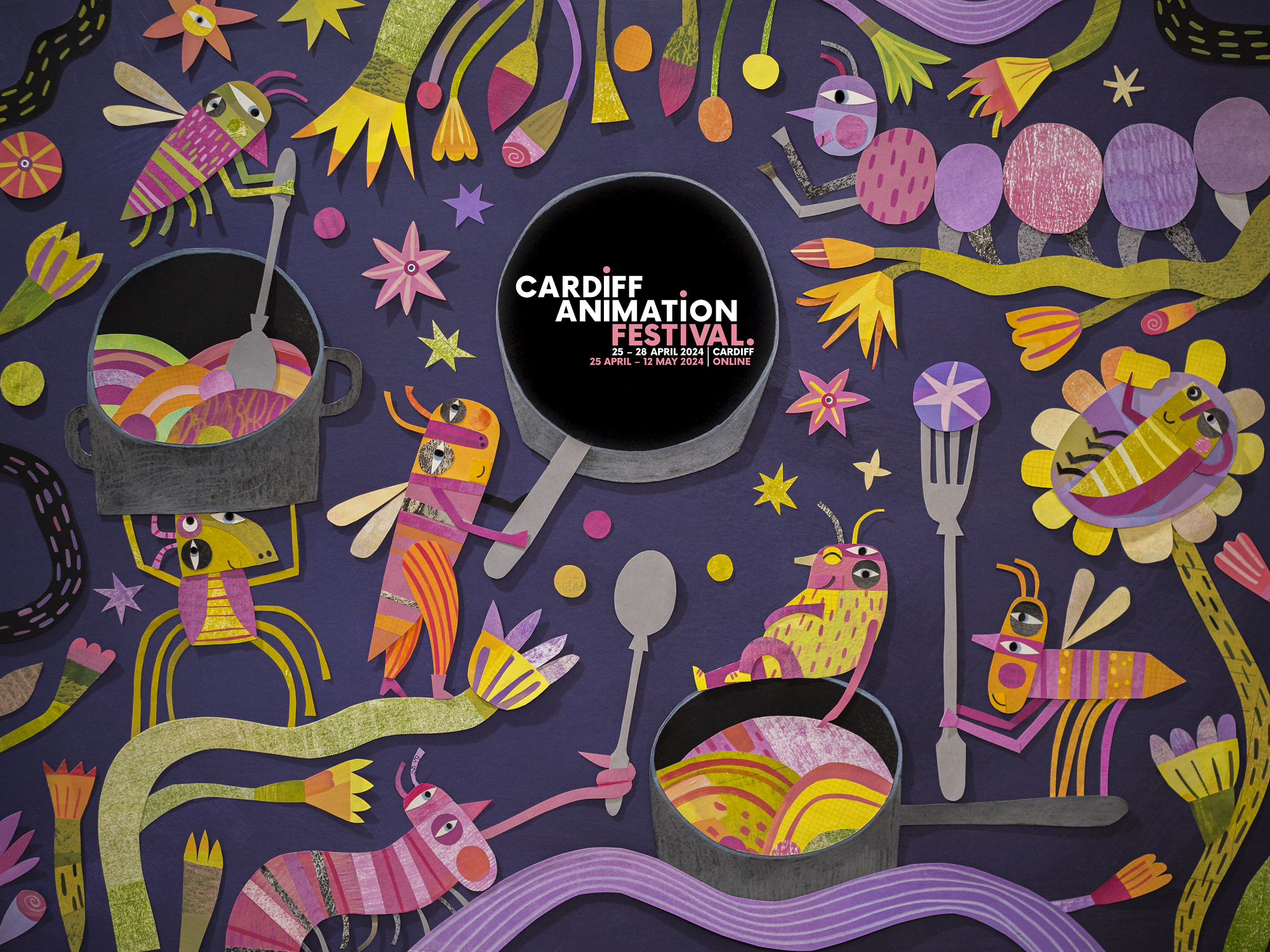 cardiff aniamtion festival 2024 poster
