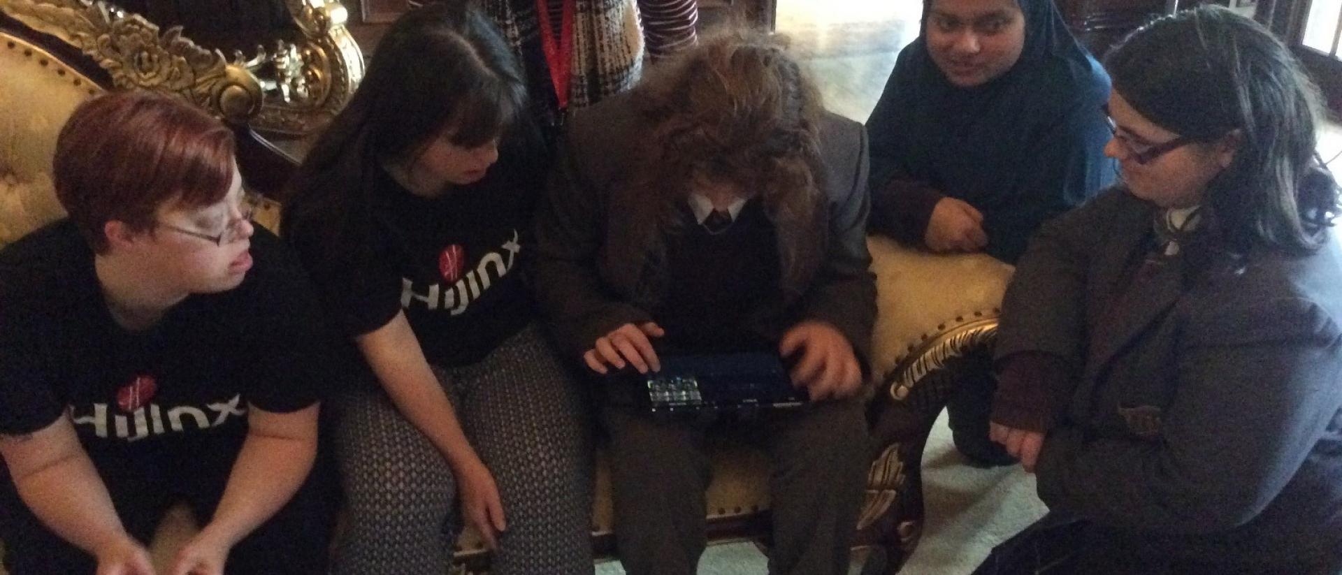 Young people at the Wicked Wales Film Festival