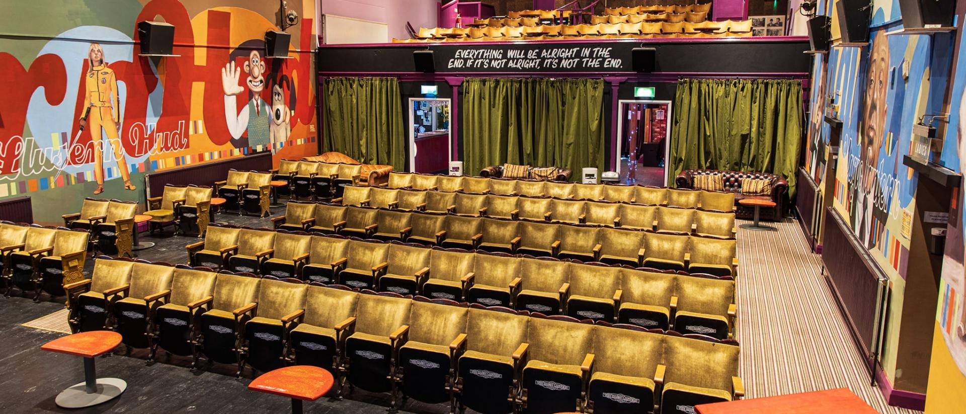 photo of the interior of the magic lantern cinema in tywyn