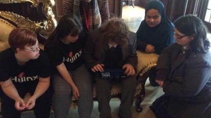 Young people at the Wicked Wales Film Festival