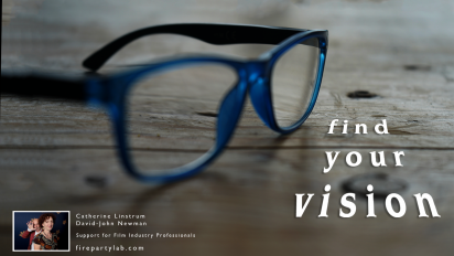 a pair of glasses on a table